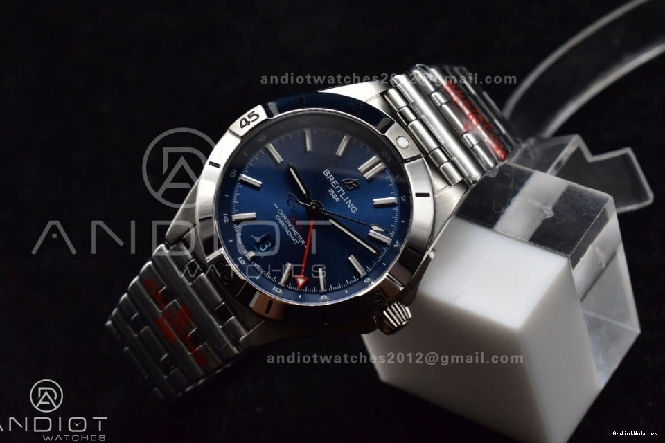 Blue Chronomat BLS SS 40mm Best Dial Automatic A 1:1 GMT Edition Bracelet 526 On Factory Breitling OdorResistant 1104